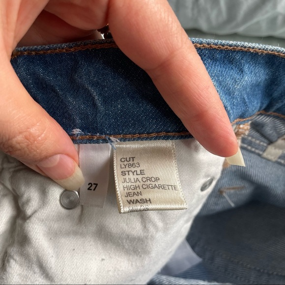 Reformation Julia Cigarette Jean Crop - Milos - Picture 5 of 8